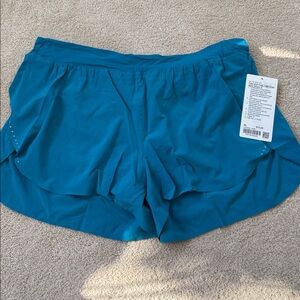 LULULEMON Fast and Free High-Rise Classic-Fit Split Short 3" XL Hawaiian blue